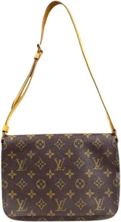 Louis Vuitton Pre-owned Vintage Canvas Schoudertas - Dames - Vintage Schoudertas - Bruin - ONE Size - Vintage