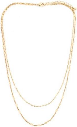 Panacea Layered Station Chain Necklace in Gold at Nordstrom Rack
