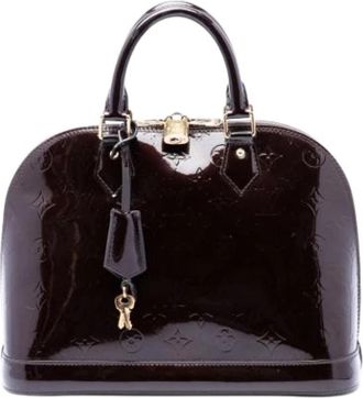 Louis Vuitton Pre-owned Alma PM - Dames - Vintage Handtas - Paars - ONE Size - Leer - Vintage