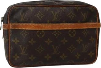 Louis Vuitton Pre-owned Clutches, female, Brown, Size: ONE SIZE Pre-owned Canvas Clutch