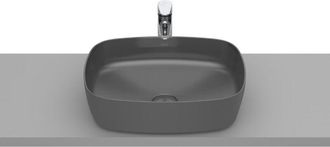 Roca Roca - Lavabo De Sobre Encimera De Fineceramic 500 Mm Soft Inspira Color: Onix