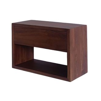 Woodek Mesilla de noche flotante en nogal macizo