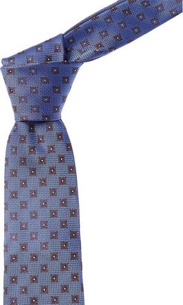 Canali Blue Squares Silk Tie