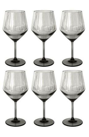 TarHong Angle Set of 6 Goblets in Gray at Nordstrom Rack