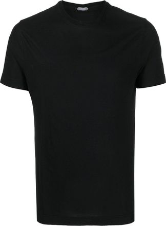Zanone basic short-sleeved T-shirt - men - Cotton - 56 - Black