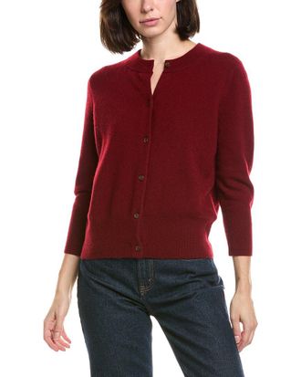 Vince Wool- & Cashmere-Blend Shrunken Cardigan