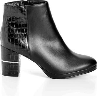 City Chic Womens Ankle Boots - Emery, Black, 10 UK Wide