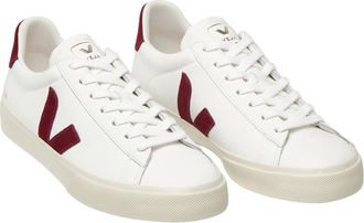 Veja Womens Sneakers Campo White Garnet White-Garnet Trainers White/garnet