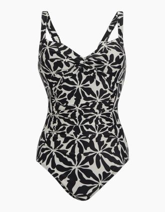 Regatta Womens Regatta Womens/Ladies Sakari Abstract Floral Tummy Control One Piece Swimsuit - Cream - Size: 20 uk