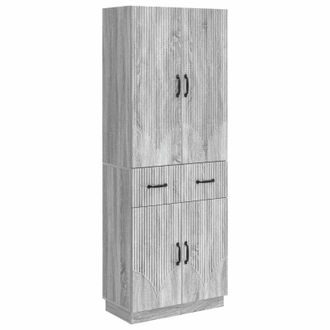 vidaXL Juego De Armarios 2 Uds. Sonoma Gris Madera De Ingenier&iacute;a Vidaxl
