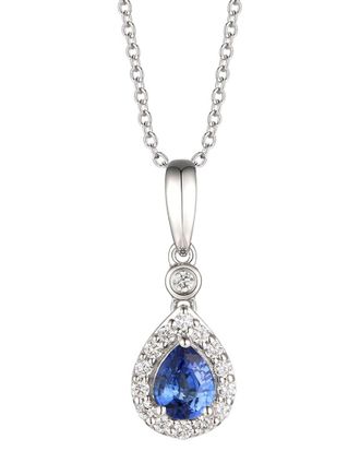 Le Vian Escape 14K 0.41 Ct. Tw. Diamond & Sapphire Pendant Necklace