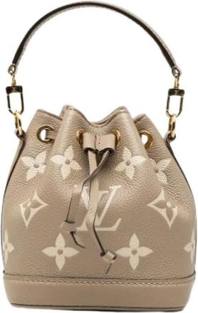 Louis Vuitton Pre-owned Nano Noe - Dames - Vintage Tas - Beige - ONE Size - Leer - Vintage