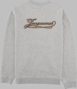 Jacquemus Le Palmier Appliqu&eacute; Sweatshirt - Gray
