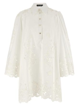 Dolce & Gabbana White Cotton Short Womens Dress