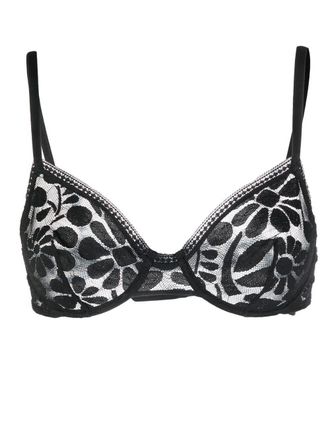 Eres Reggiseno a fiori - Nero