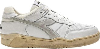 Diadora Vintage Tennis Stijl Sneaker - Heren - Sneakers - Wit - 38 EU - Leer - Schoenen