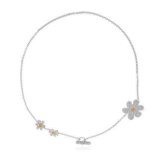 Marni Necklaces, female, Gray, Size: ONE SIZE Rhinestone Daisy Necklace