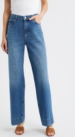 Frame Denim The Streamline High Waist Straight Leg Jeans in Swan at Nordstrom, Size 25