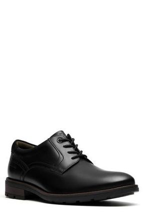 Clarks Emmett Plain Toe Derby in Black Smooth at Nordstrom Rack, Size 10.5