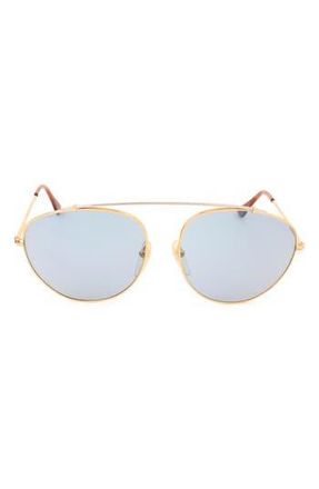 Retro Superfuture 51mm Aviator Sunglasses in Gold at Nordstrom Rack