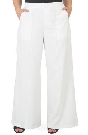 Standards & Practices High Waist Wide Leg Pants in Off White at Nordstrom, Size 16W