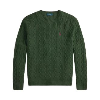Polo Ralph Lauren Maglione a trecce con girocollo - - Knitwear - Uomo - Verde - L