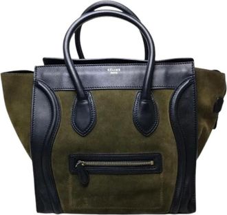 Celine Pre-owned Tote Bags, female, Green, Size: ONE SIZE Pre-owned Vintage Tote Bag
