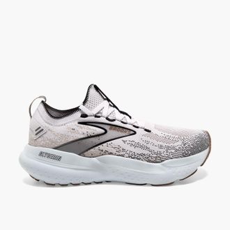 Brooks Womens Glycerin Stealthfit 21 Shoe In White/grey/black