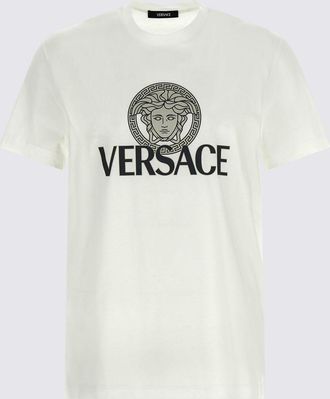 Versace T-shirt in cotone con logo