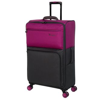 IT Luggage Duo-Tone Fuchsia & Magneta 8 Wheel Suitcase - Medium | TJ Hughes Pink
