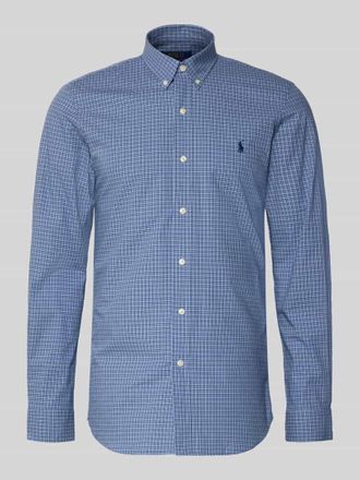 Polo Ralph Lauren Slim Fit Freizeithemd aus Baumwoll-Mix in Blau, Größe XXL