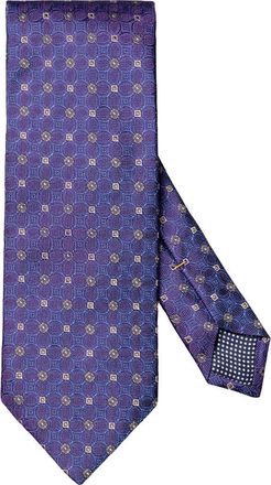 Eton Floral Jacquard Silk Tie in Dark Purple at Nordstrom