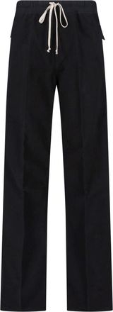 Rick Owens Pantaloni Dritti In Cotone