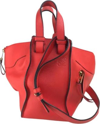 Loewe Tweedehands leren handtassen - Dames - Vintage Handtas - Rood - ONE Size - Leer - Vintage