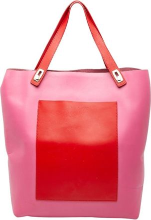 Balenciaga Pink Leather Tote Bag (Pre-Owned)