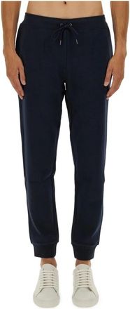 Ralph Lauren Double-Knit Jogger Pants - Heren - Sweatpants - Blauw - S - Katoen - Broeken