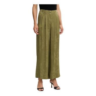 A|X Armani Exchange Wijde broek - Dames - Wijde Broeken - Groen - M - Broeken