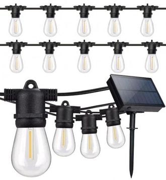 OEM Guirnalda Solar Led De 10 M + 10 Bombillas Led