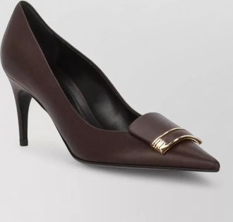 Sergio Rossi calf leather high heel pumps