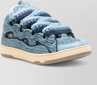 Lanvin paneled low-top sneakers