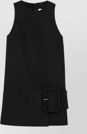 Ami belted mini dress