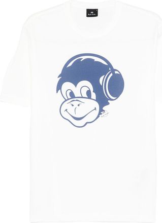 Paul Smith Monkey Headphone Baumwoll-T-Shirt