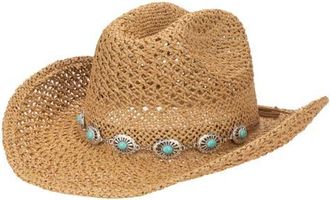 San Diego Hat Company Coastal Straw Cowboy Hat in Toast at Nordstrom