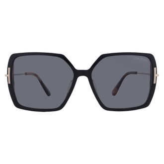 Tom Ford Joanna Polarized Smoke Square Ladies Sunglasses FT1039 05D 59