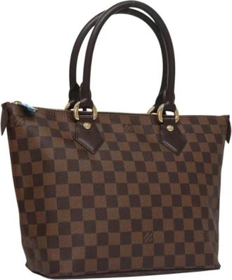 Louis Vuitton Tweedehands Canvas Louis Vuitton tassen - Dames - Vintage Shopper - Bruin - ONE Size - Vintage