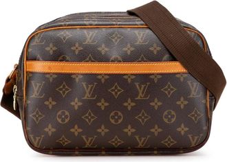 Louis Vuitton Borsa a tracolla Reporter PM con monogramma 2003 - Marrone