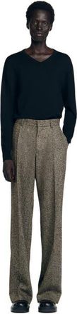 Sandro Wide-leg suit trousers in String Chine at Nordstrom, Size 3831 Eu