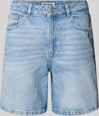 Review Jeansshort in mittelblauer Waschung in Blau, Gr&ouml;&szlig;e XL
