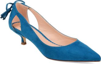 Journee Collection JOURNEE Bindi Kitten Heel Pump in Teal at Nordstrom Rack, Size 5.5