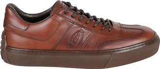 Tod's Vintage Leather Trainers with Logo Embossing